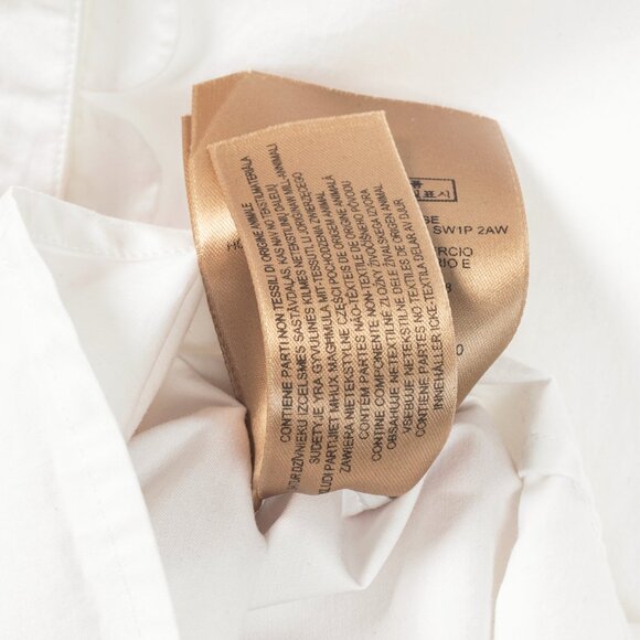 Burberry White Cotton-Poplin Scalloped-Trim Buttoned Shirt - Picture 12 of 12